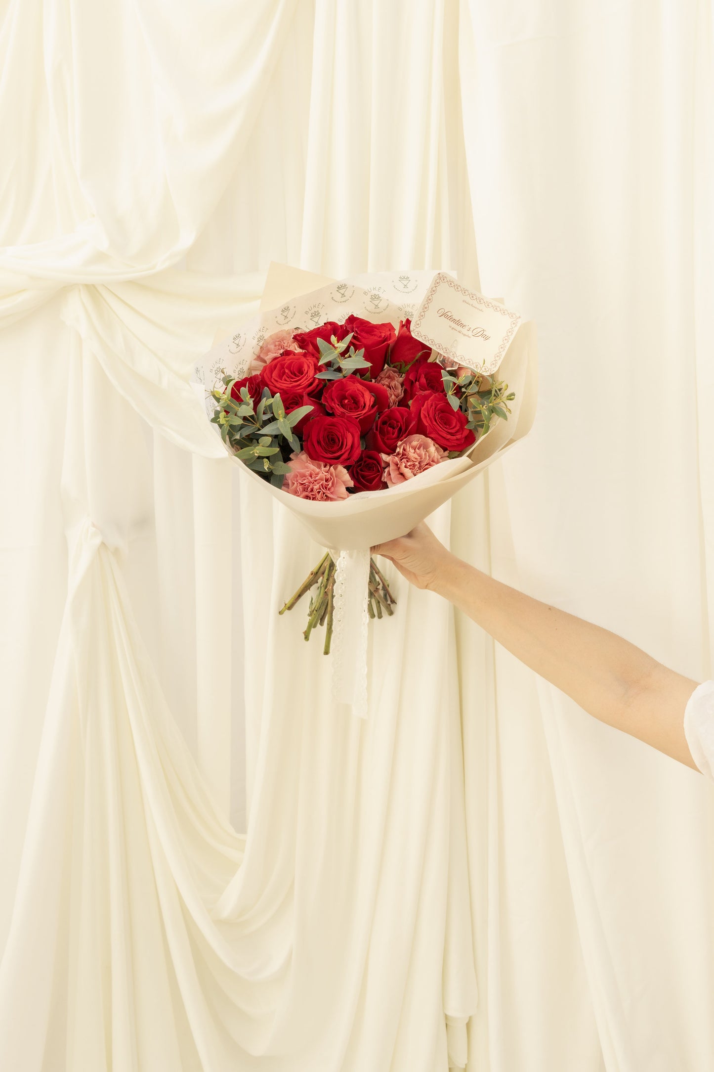 12 rosas rojas valentine´s